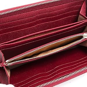 ブルガリ 長財布 ラウンドファスナー 赤　レザー　箱付 ブルガリ 長財布 ラウンドファスナー 赤レザー箱付